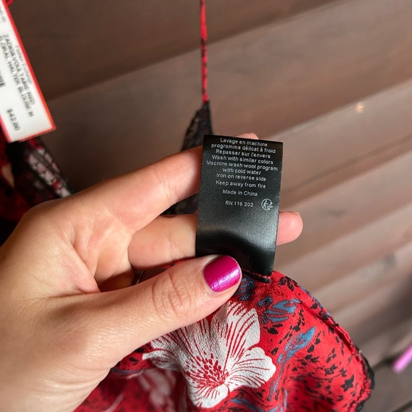 Zadig & Voltaire Christy Pensee Silk Camisole Top Size M - Picture 6 of 8